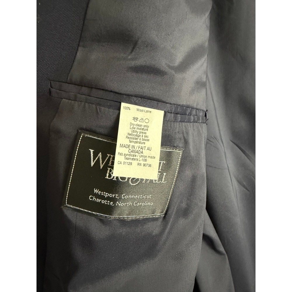 Lauren Ralph Lauren Mens Navy Blue Wool Blazer Sport Coat 58R Gold Buttons NEW - Picture 4 of 13
